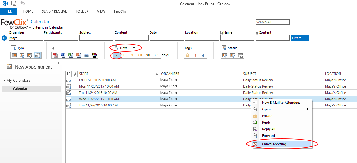 Screen 2 - How do I search for a specific type of attachment