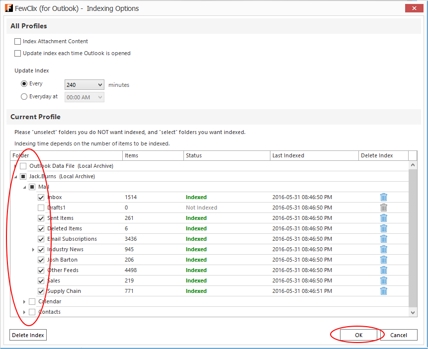 Screen 3 - How to improve indexing performance